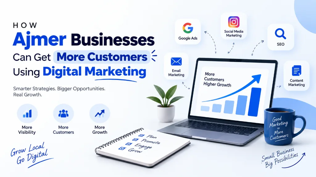 How Ajmer Businesses Can Get More Customers Using Digital Marketing